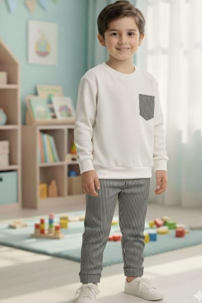 ÜST İKİ İP ALT SU YOLU TARZ ERKEK TAKIM Siyah