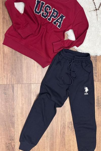 YENİ USPA İKİ İP ŞARDONLU TAKIM Kırmızı