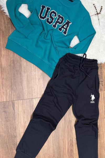 YENİ USPA İKİ İP ŞARDONLU TAKIM Mavi