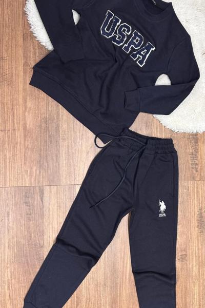 YENİ USPA İKİ İP ŞARDONLU TAKIM Siyah