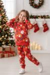 YILBAŞI NOEL BABA VE GEYİK UNİSEX EŞOFMAN TAKIMI Kırmızı