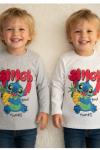 STİTCH ANANAS UZUN KOL TEK SWEET  Beyaz