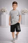 SPORT CODE 25 CEPLİ ŞORTLU TAKIM  Gri