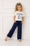 HELLO SUNSHINE CEPLİ KETEN PANTOLON TAKIM  Lacivert