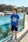 BLUEY DESENLİ ŞORTLU TAKIM  Koyu Mavi