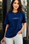KAMPANYALI UNİSEX L7N TEK TSHİRT  Mavi