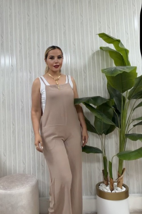 İNCE ASKILI SLOPET TAKIM  Krem