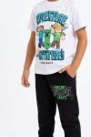 ADVENTURE YAZILI ALT PANTOLONU UZUN TAKIM  Siyah