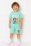 BLUEY YAZILI ŞORTLU TAKIM  Mavi