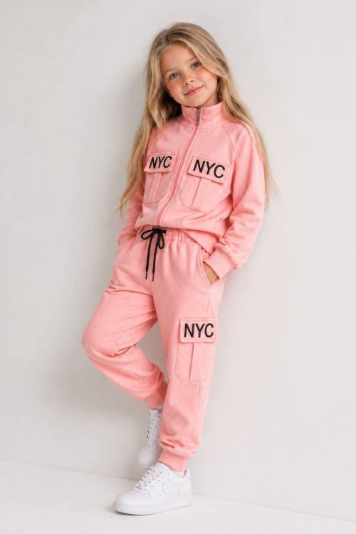 2 İP ŞARDONSUZ CONPACT PENYE NYC YAZILI 2 Lİ TAKIM  Somon