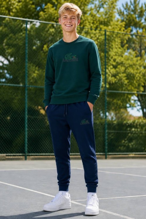 LACOSTE ENJEKSİYON BASKI OYSHO KUMAŞ TAKIM  Yeşil