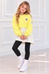 COLLECTION WEAR BASKILI UZUN TUNİK  Sarı