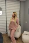 DÜZ ÖRME KUMAŞ YUMOŞ PİJAMA Gül