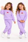 LOVE KÜÇÜK FİYONKLU RİBANA PAMUKLU İKİLİ TAKIM Lila