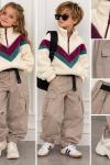 KEMER DETAYLI CEPLİ KARGO PANTALON Bej